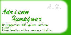 adrienn humpfner business card